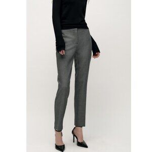 Zara Ankle Length Herringbone Womens Trousers Size Medium
